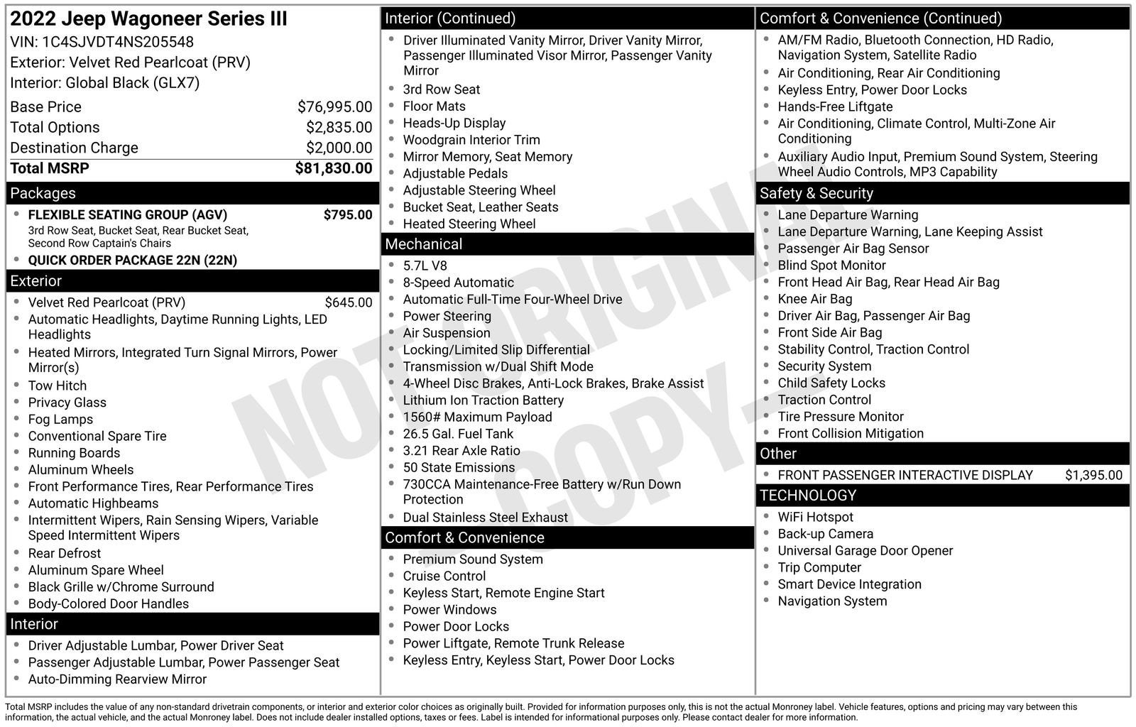 2022 Jeep Wagoneer Series III 4x4