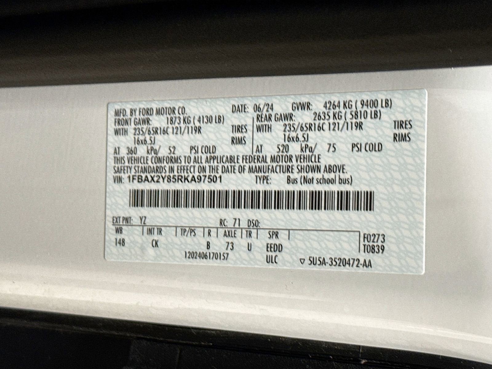 2024 Ford Transit-350 Passenger Van XLT