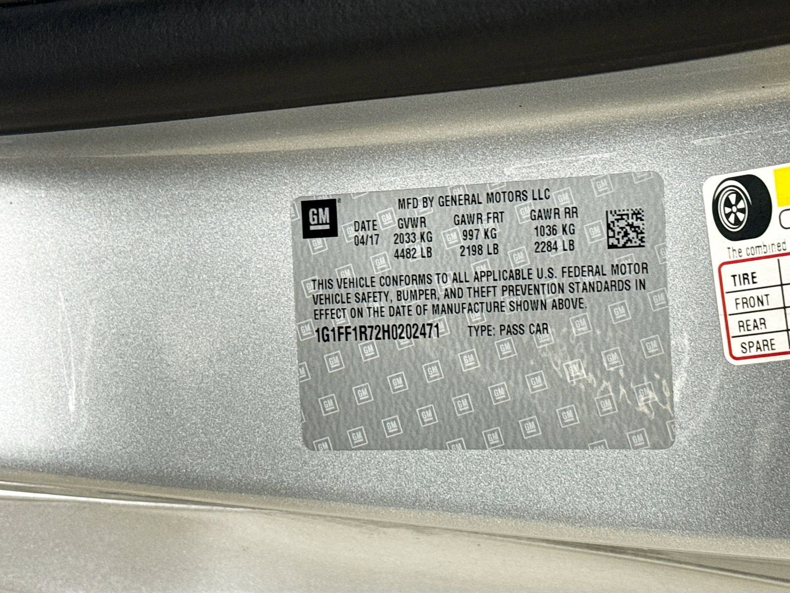 2017 Chevrolet Camaro 1SS