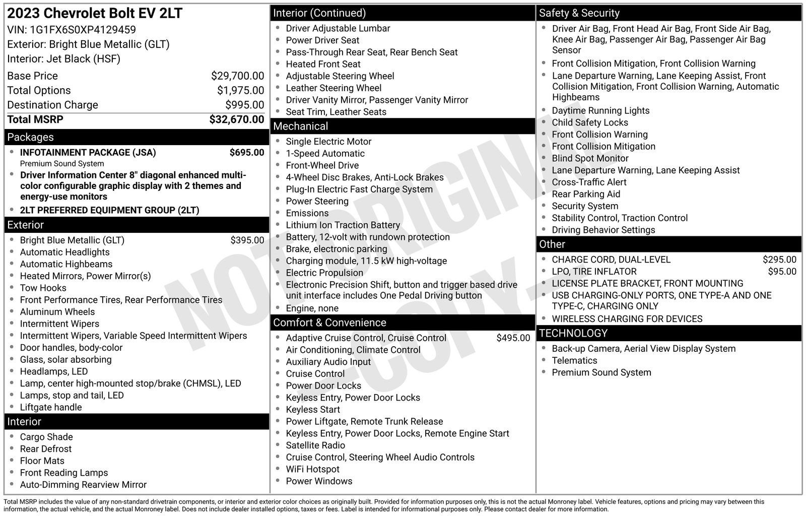 2023 Chevrolet Bolt EV 2LT