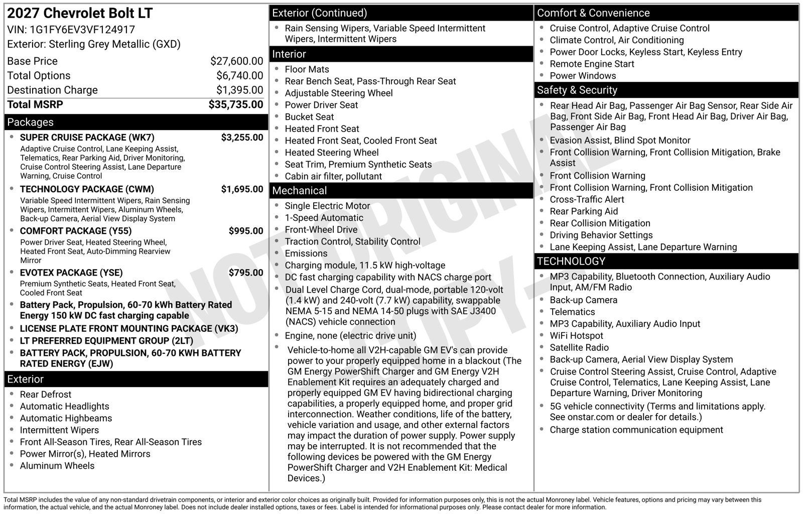 2027 Chevrolet Bolt LT