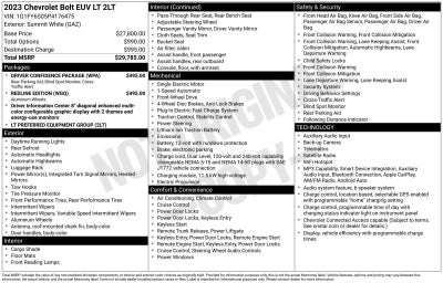 2023 Chevrolet Bolt EUV LT