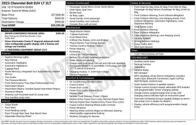 2023 Chevrolet Bolt EUV LT