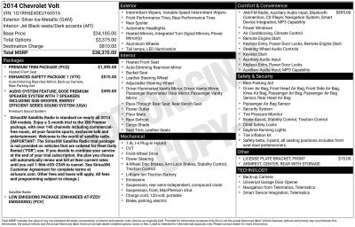 2014 Chevrolet Volt 5dr HB