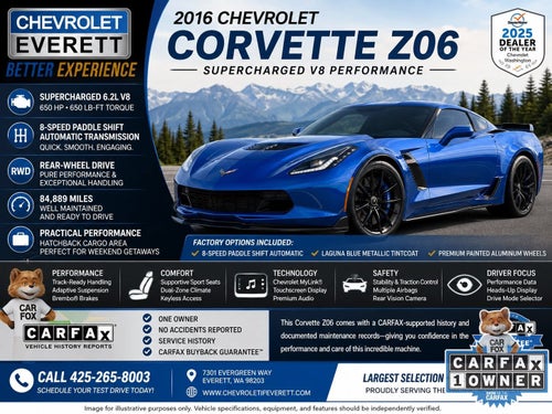 2016 Chevrolet Corvette Z06 Z06 3LZ