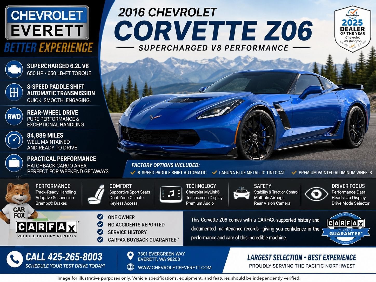2016 Chevrolet Corvette Z06 Z06 3LZ
