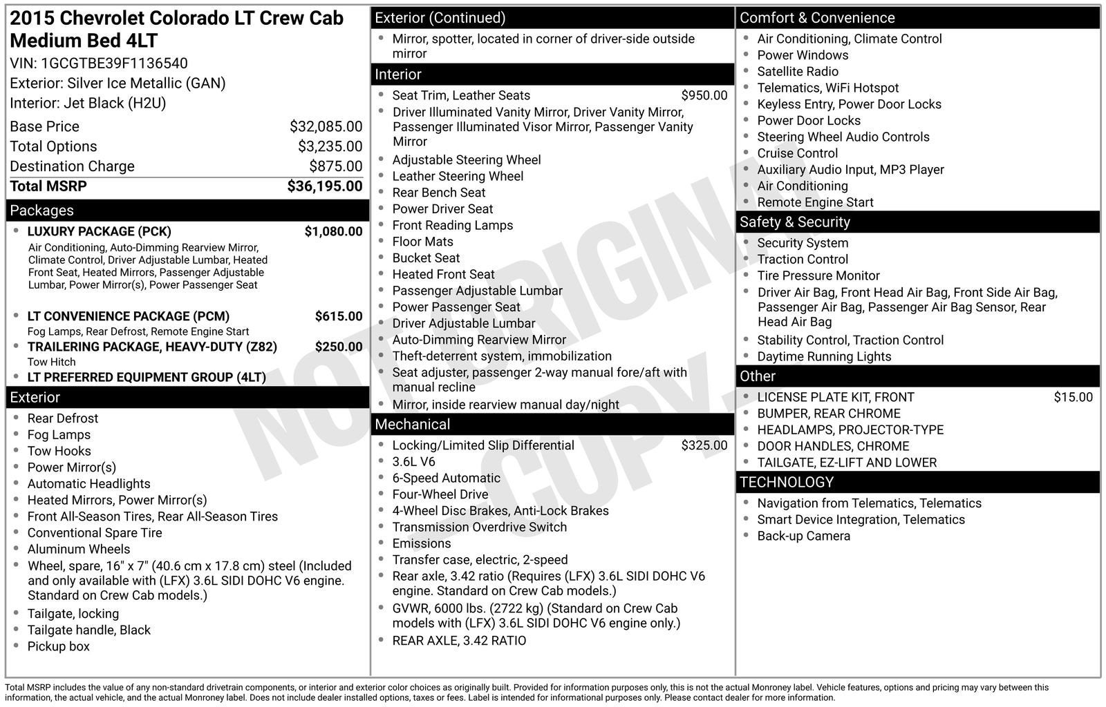 2015 Chevrolet Colorado 4WD LT
