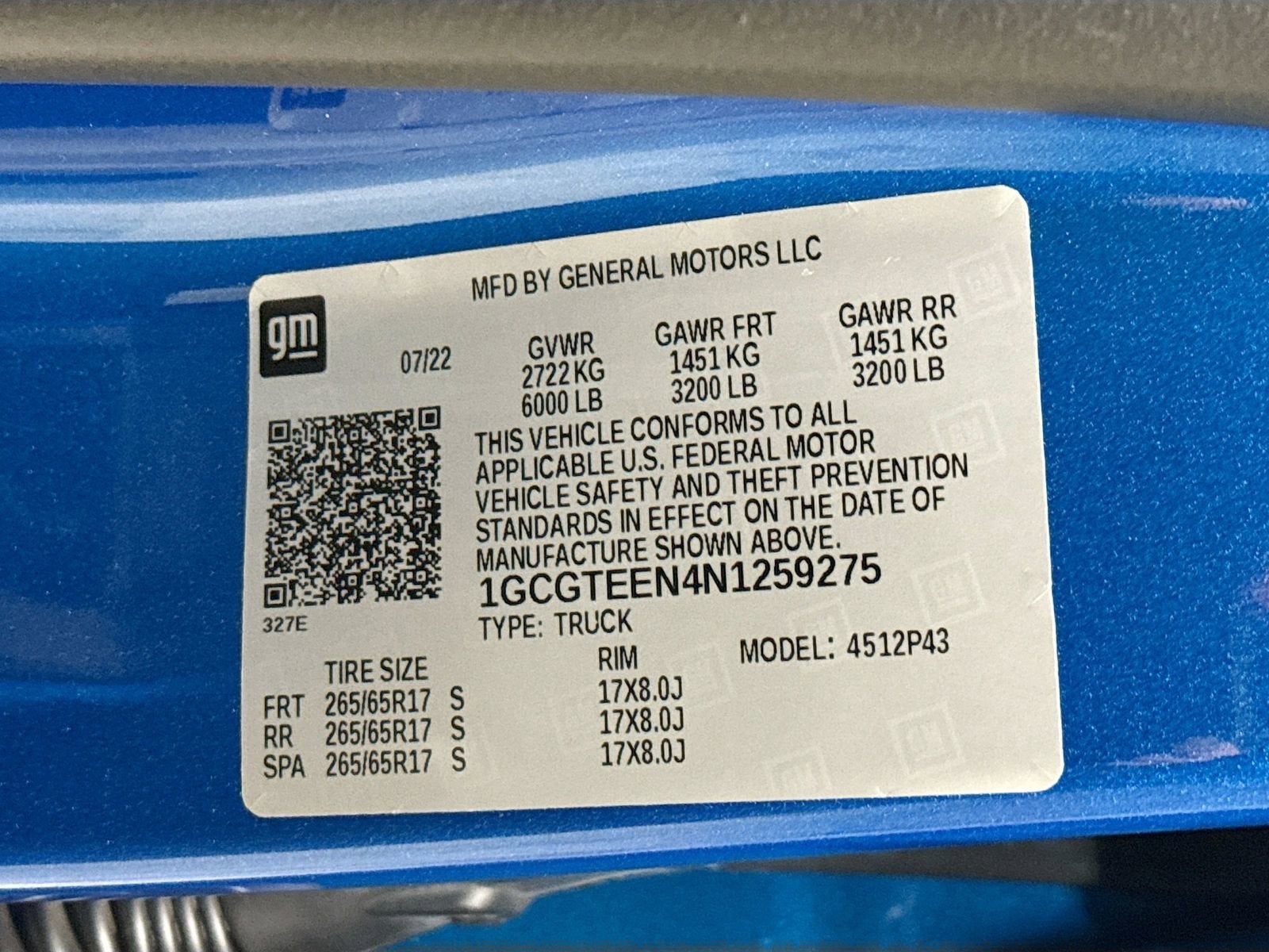 2022 Chevrolet Colorado ZR2