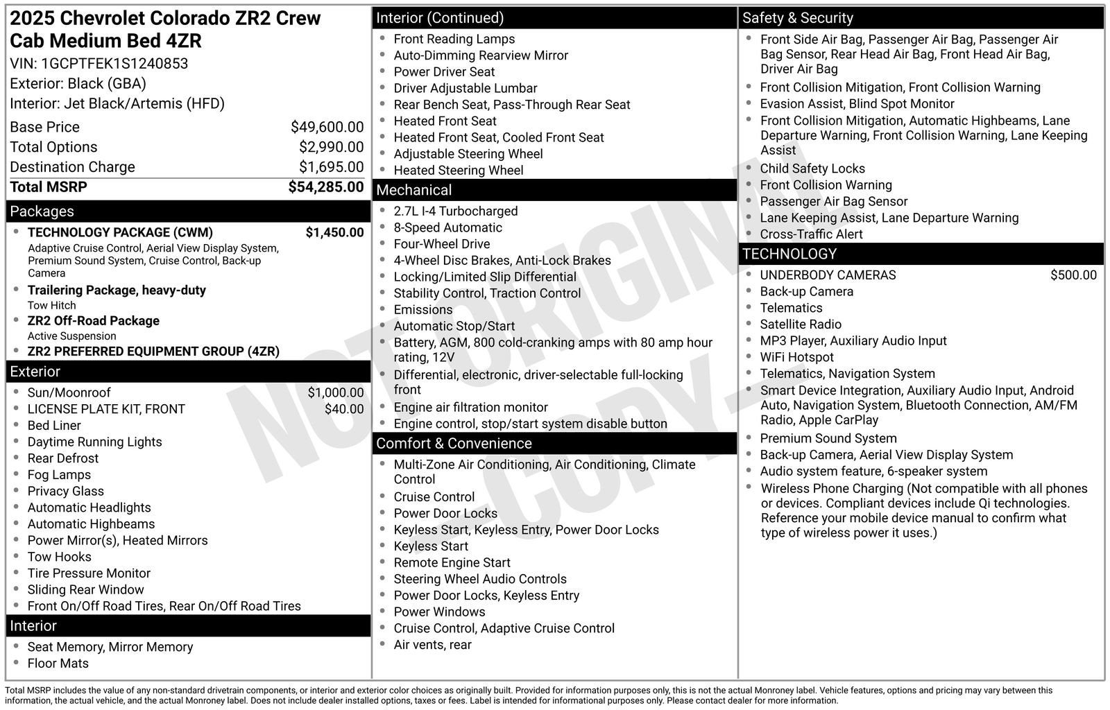 2025 Chevrolet Colorado ZR2