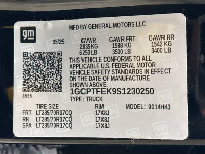 2025 Chevrolet Colorado ZR2