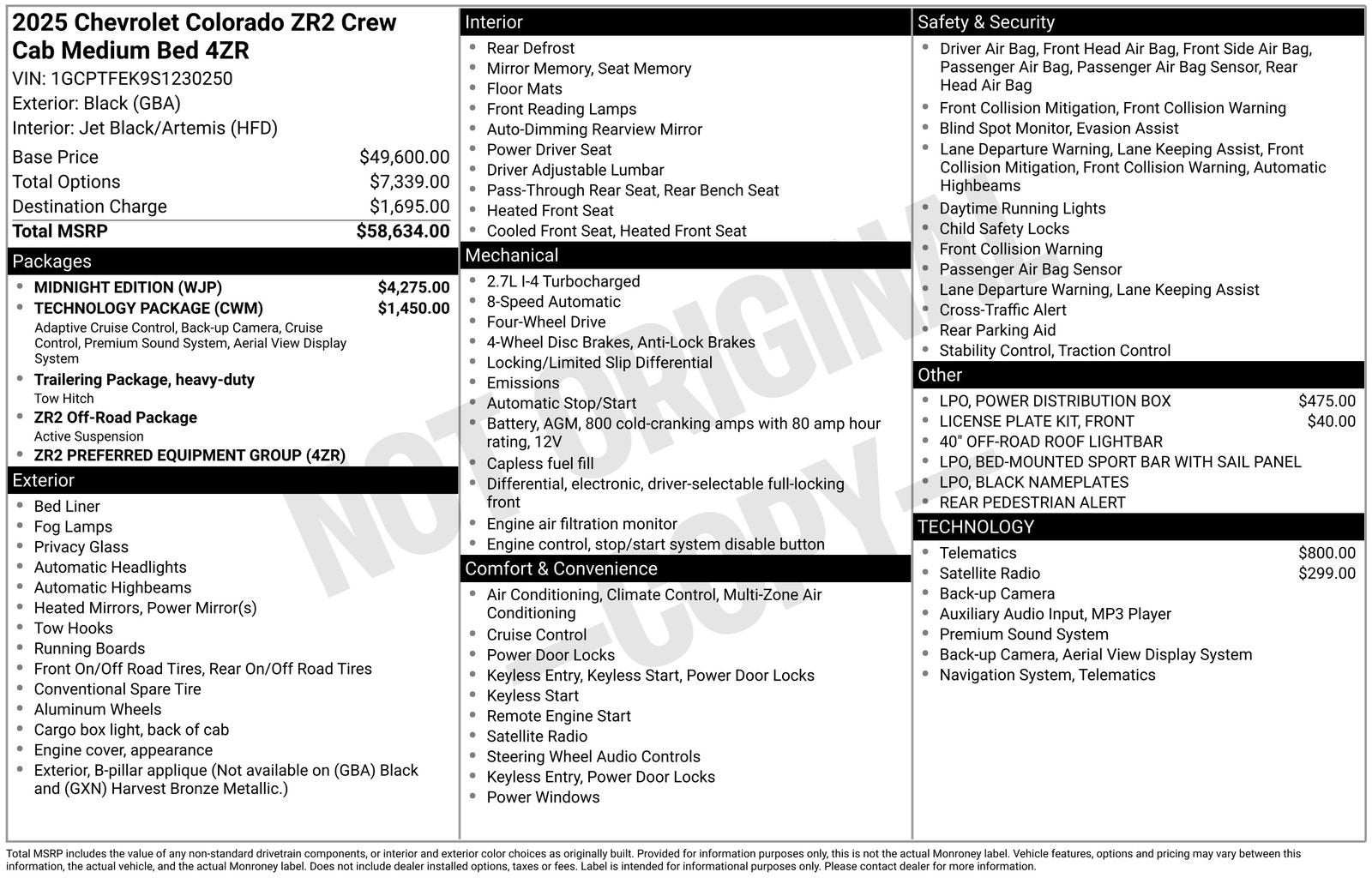 2025 Chevrolet Colorado ZR2