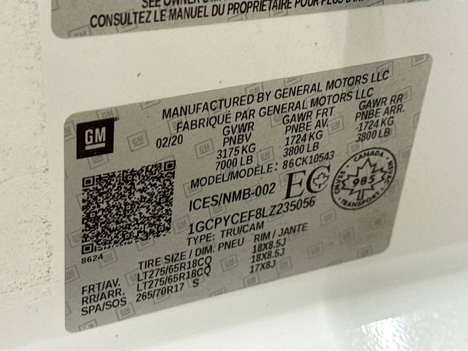 2020 Chevrolet Silverado 1500 Custom Trail Boss