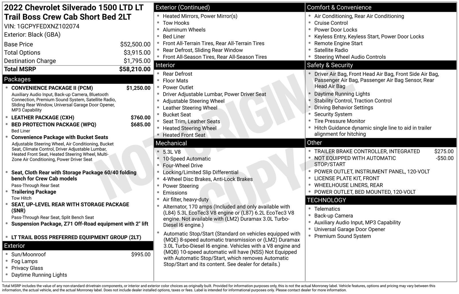 2022 Chevrolet Silverado 1500 LTD LT Trail Boss
