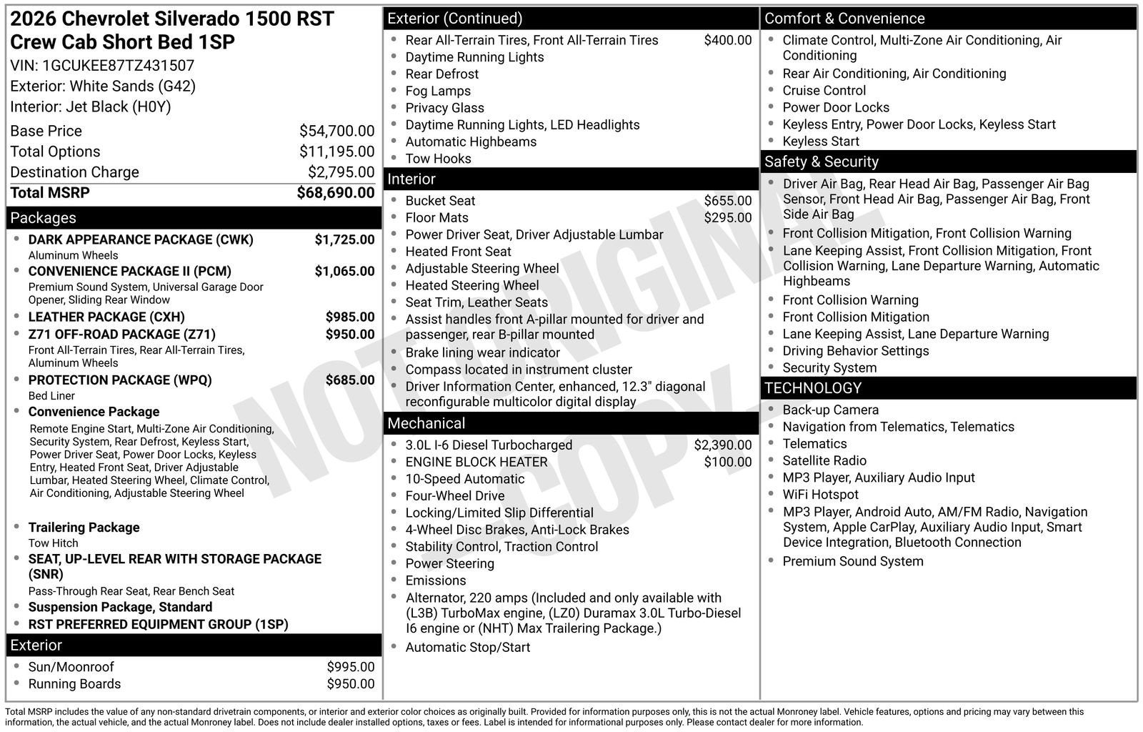 2026 Chevrolet Silverado 1500 RST