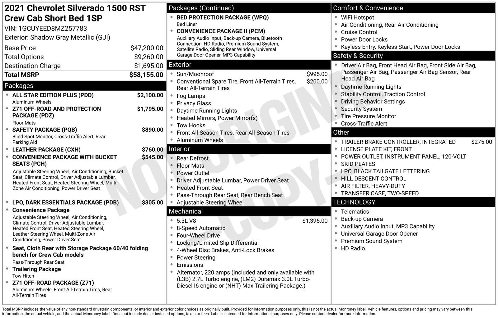 2021 Chevrolet Silverado 1500 RST