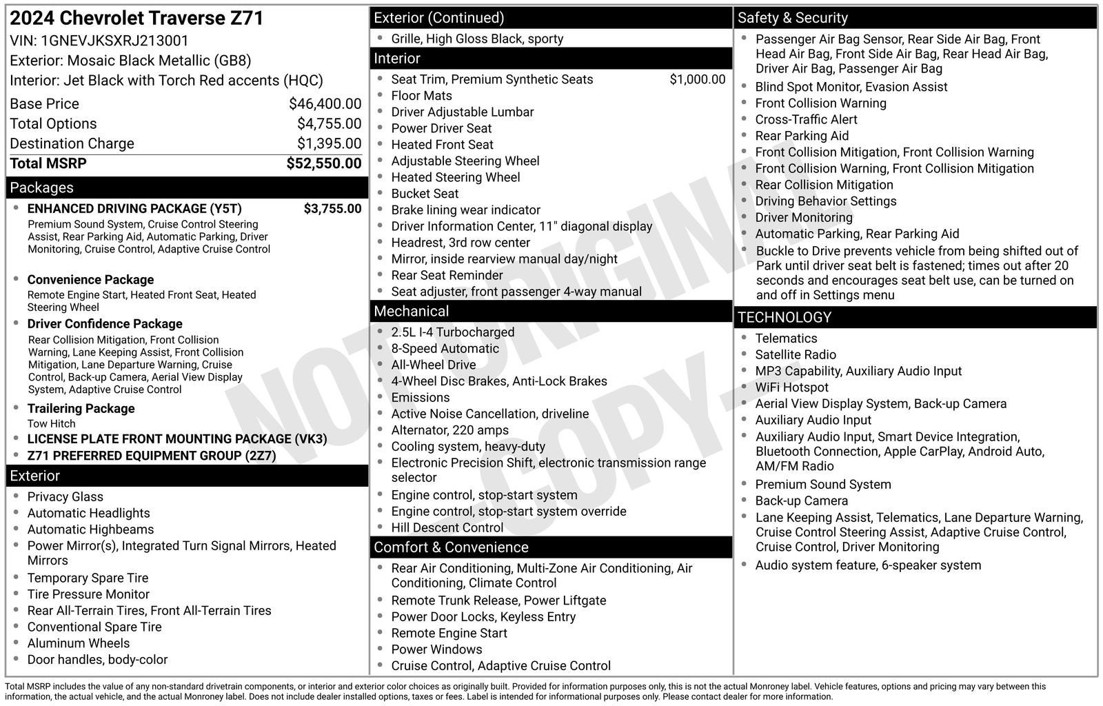 2024 Chevrolet Traverse Z71
