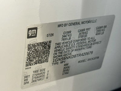 2026 Chevrolet Tahoe LT