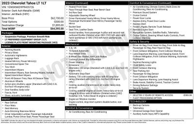 2023 Chevrolet Tahoe LT