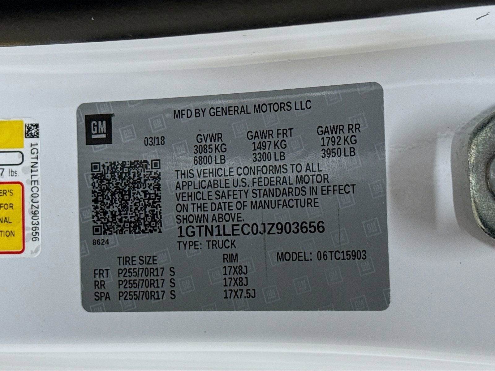 2018 GMC Sierra 1500 2WD Reg Cab 133.0"