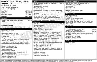 2018 GMC Sierra 1500 2WD Reg Cab 133.0"