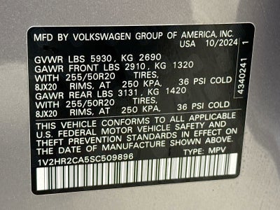 2025 Volkswagen Atlas 2.0T SE w/Technology