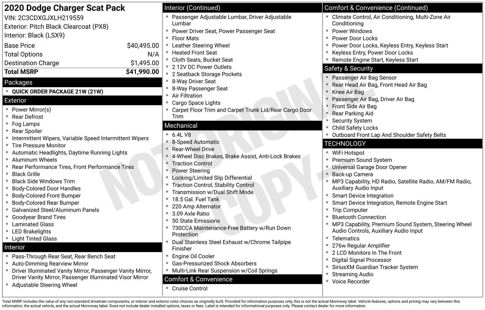 2020 Dodge Charger Scat Pack RWD