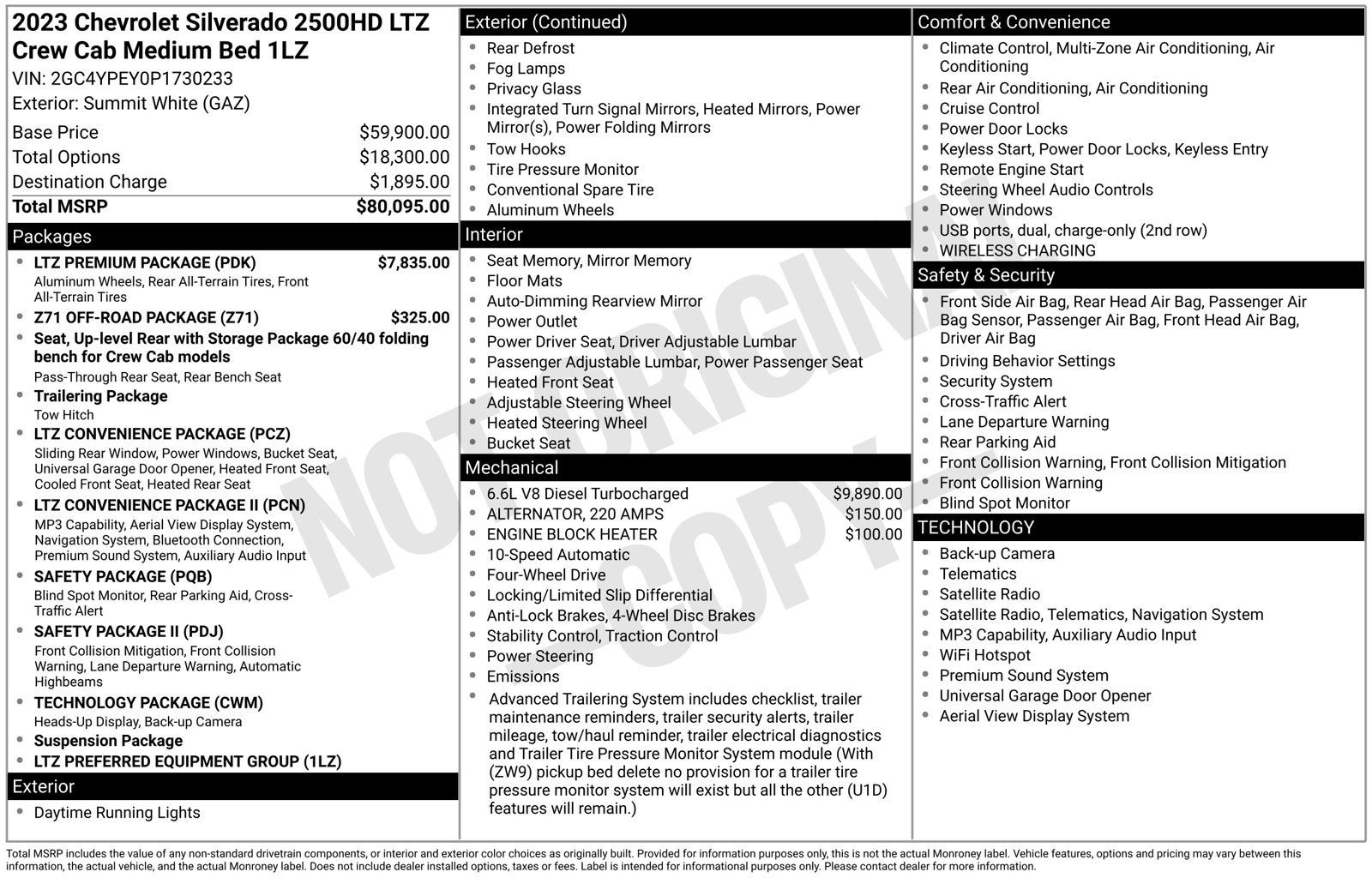 2023 Chevrolet Silverado 2500 HD LTZ