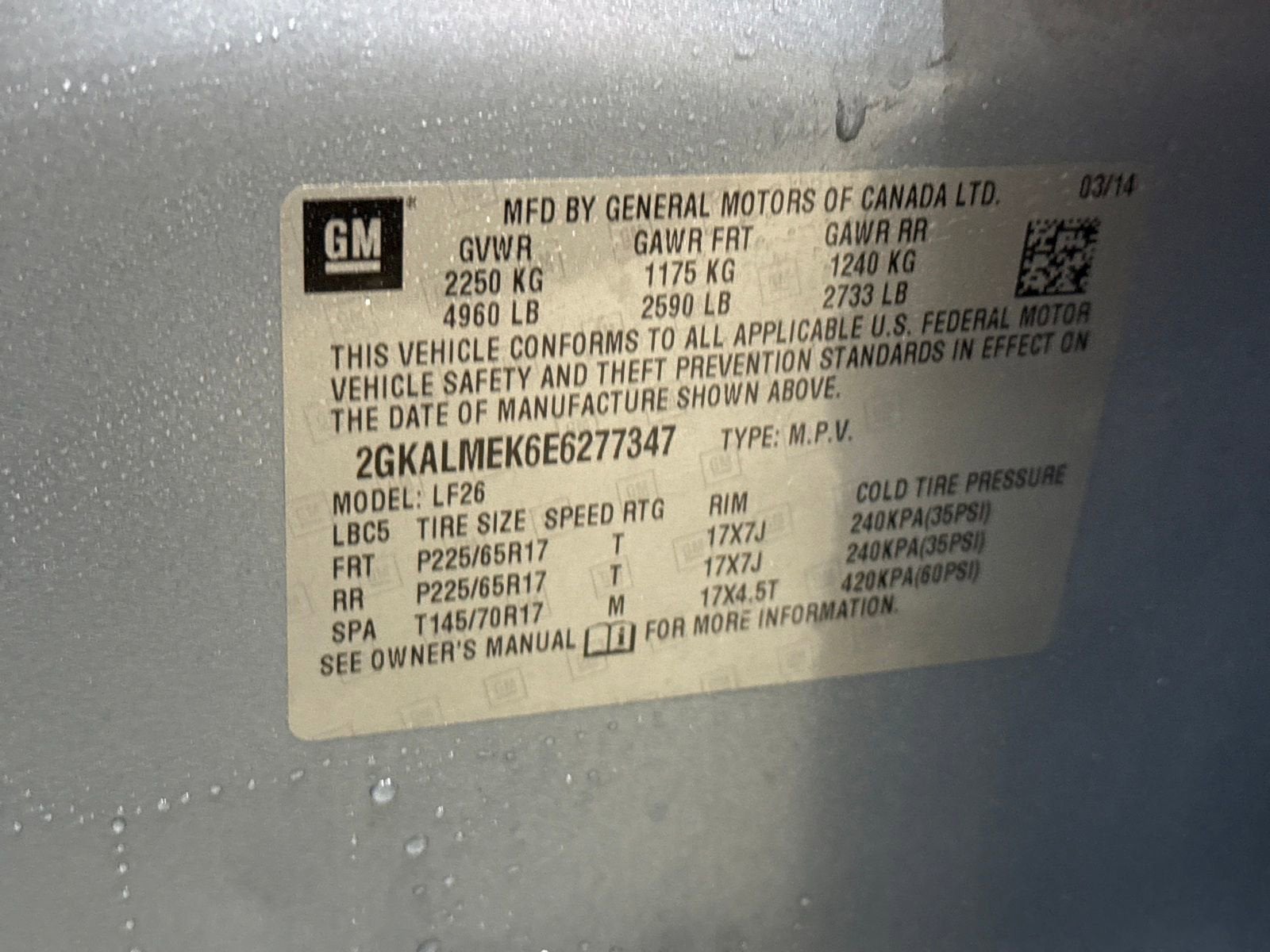 2014 GMC Terrain SLE