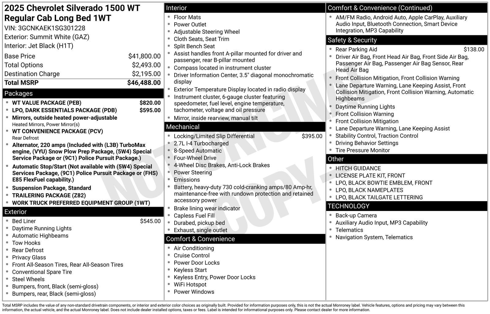 2025 Chevrolet Silverado 1500 WT