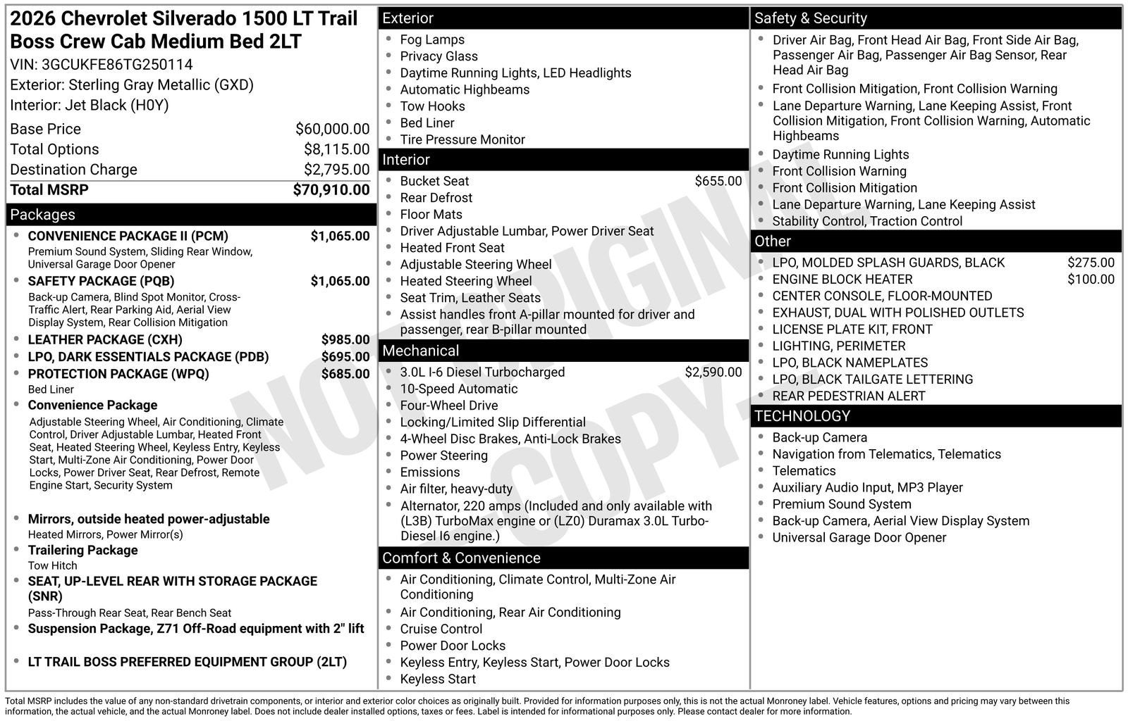 2026 Chevrolet Silverado 1500 LT Trail Boss