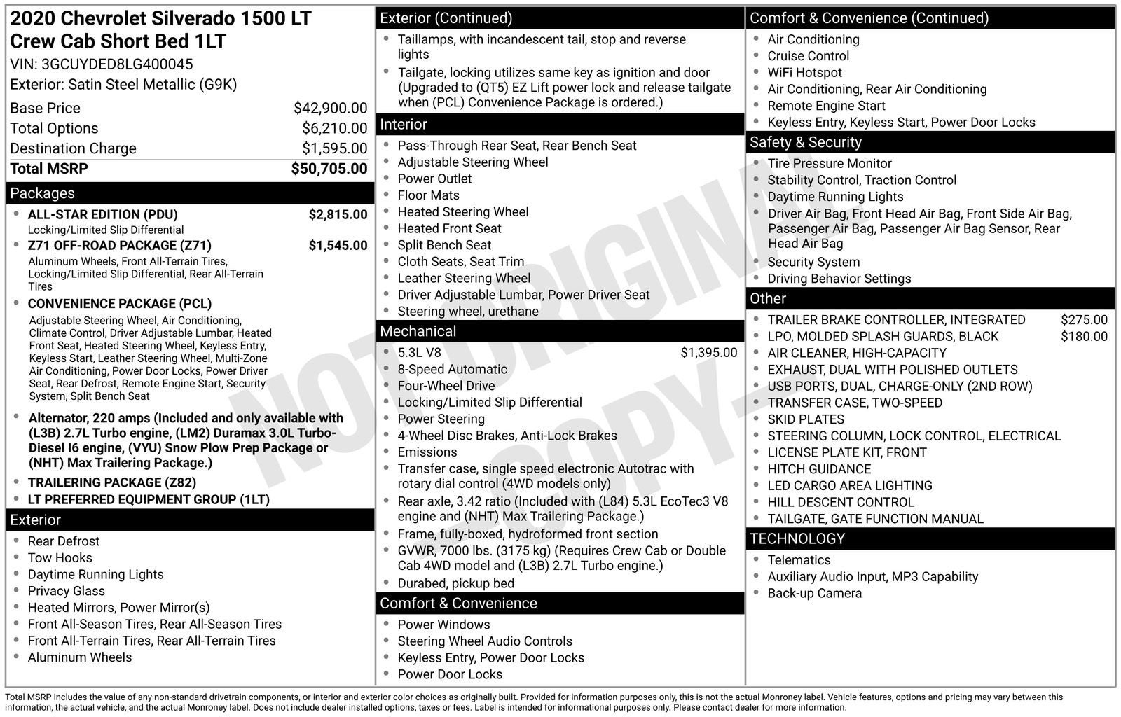 2020 Chevrolet Silverado 1500 LT