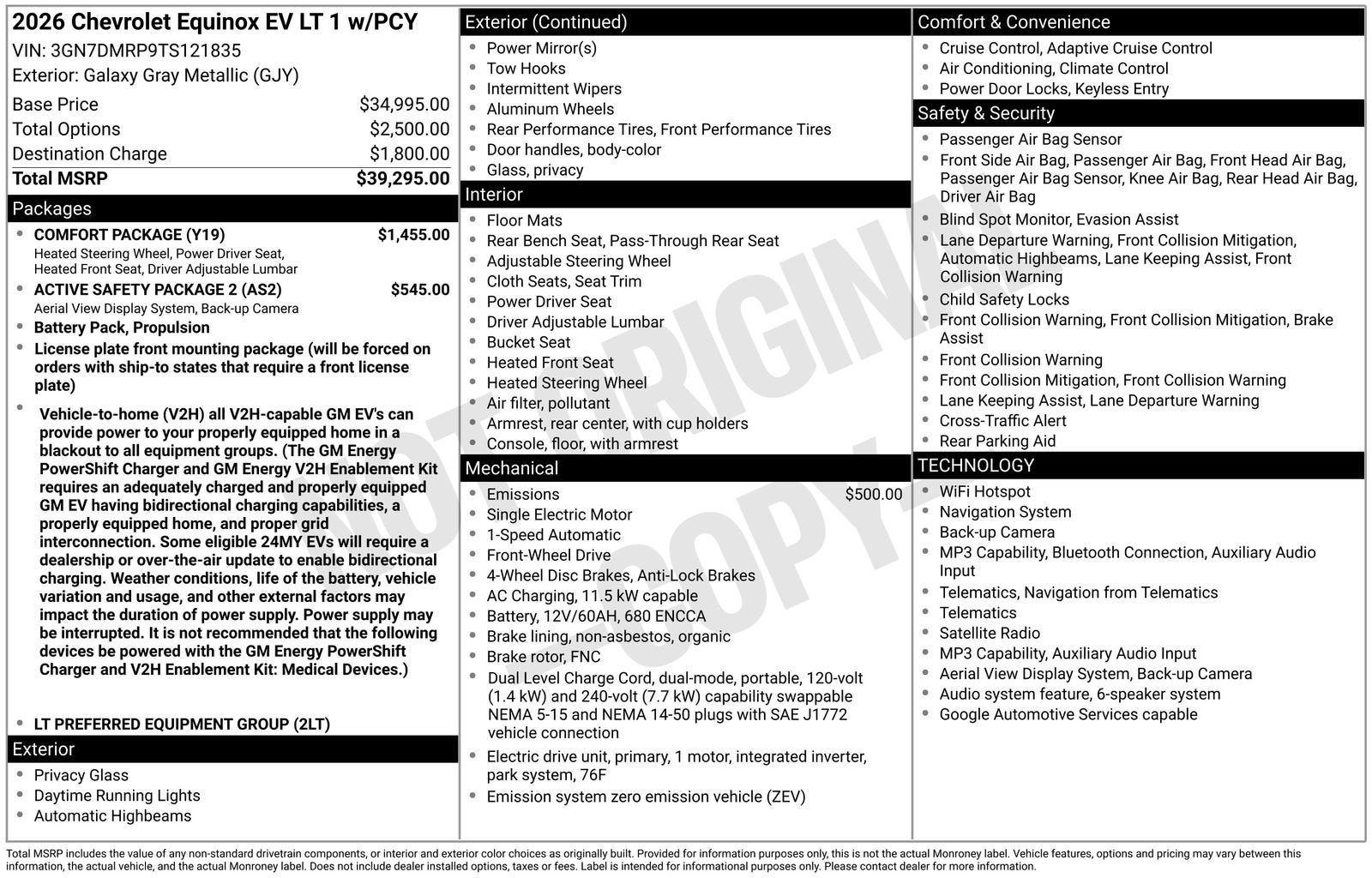 2026 Chevrolet Equinox EV LT