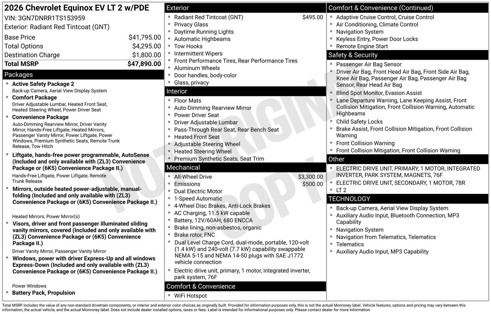2026 Chevrolet Equinox EV LT