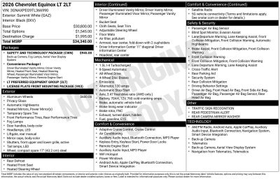 2026 Chevrolet Equinox LT