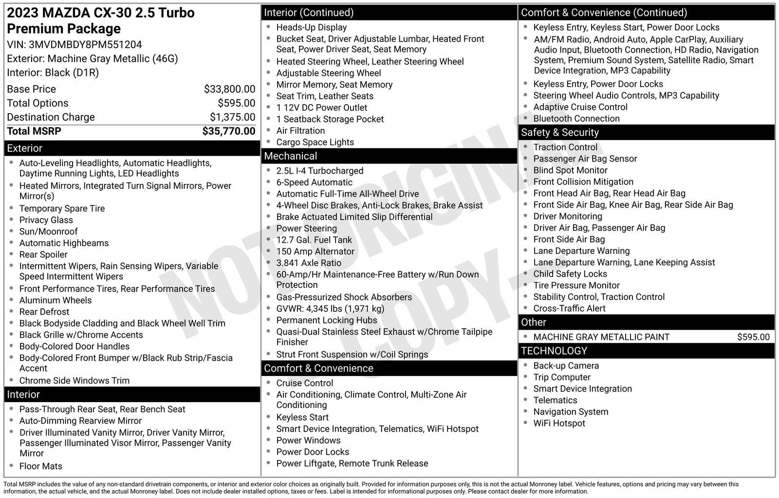 2023 Mazda Mazda CX-30 2.5 Turbo Premium