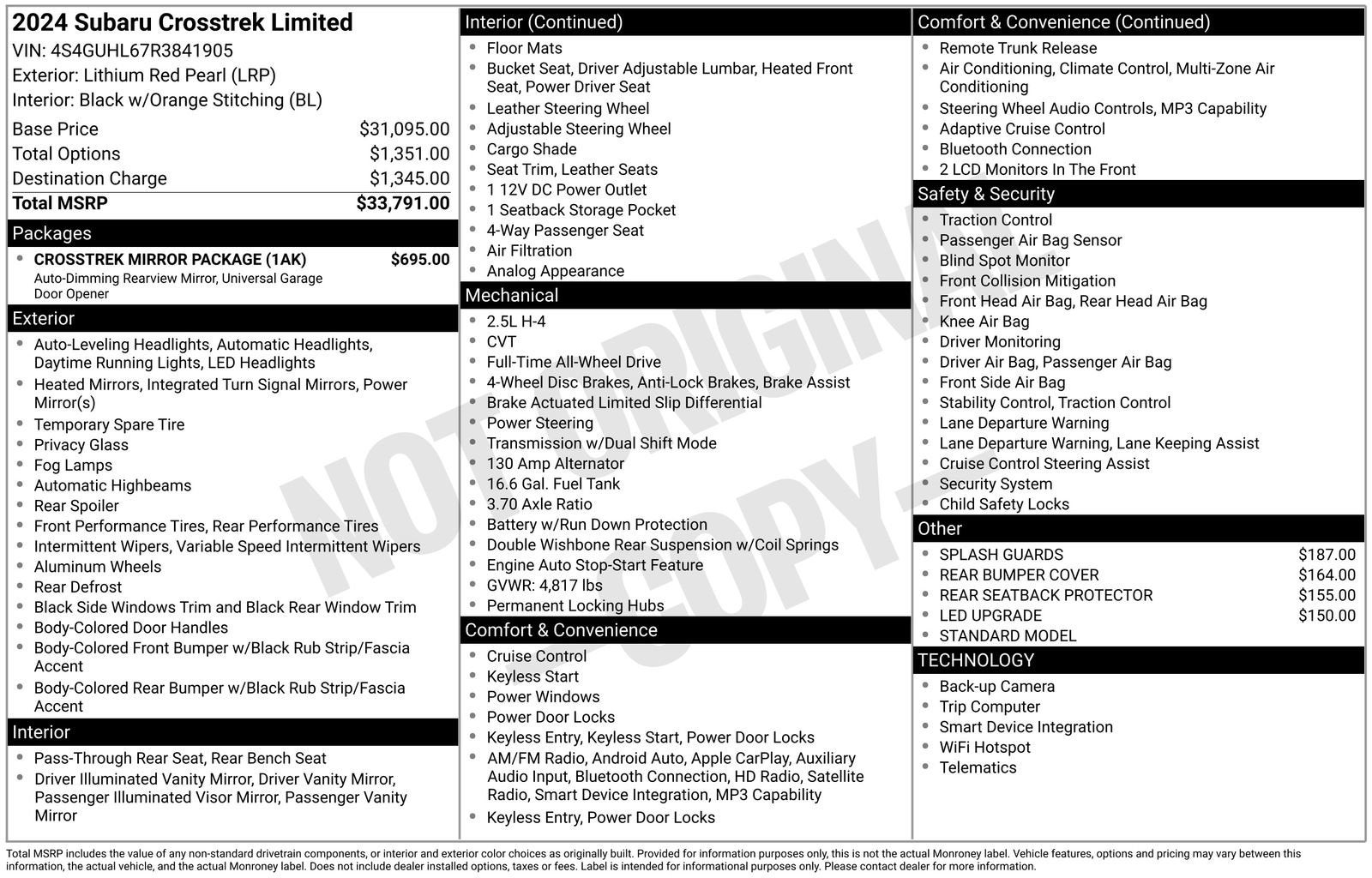 2024 Subaru Crosstrek Limited