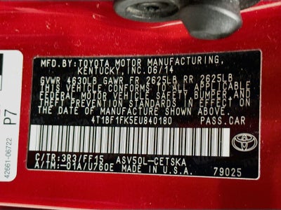 2014 Toyota Camry SE