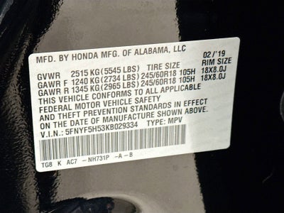 2019 Honda Pilot EX-L