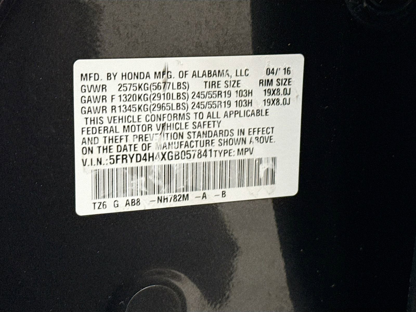 2016 Acura MDX Technology & AcuraWatch Plus Packages