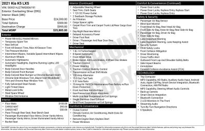 2021 Kia K5 LXS