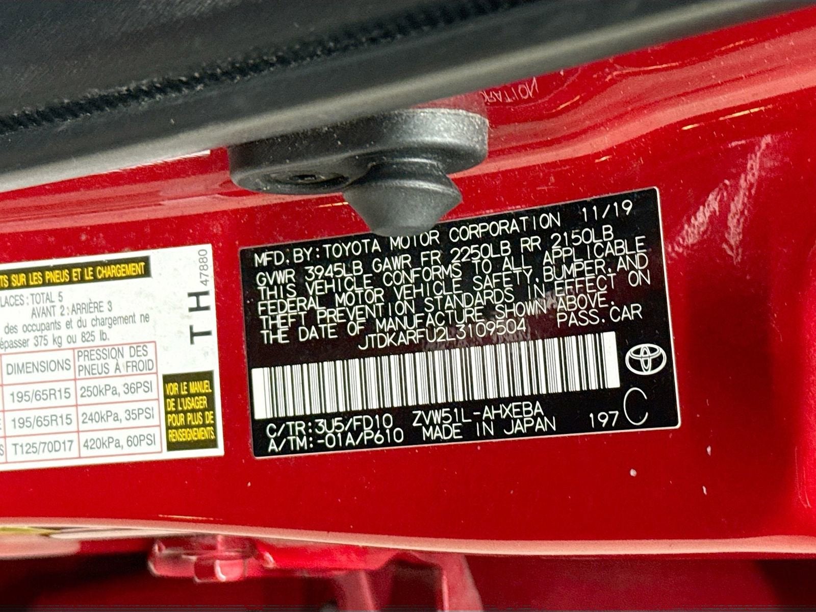 2020 Toyota Prius LE