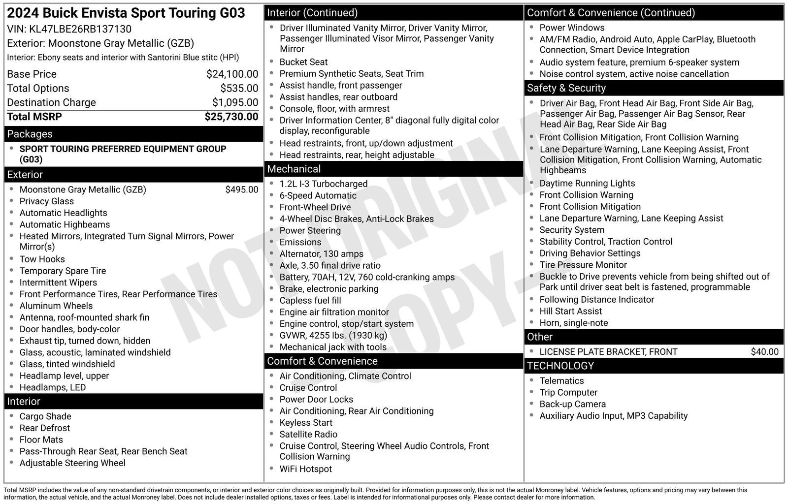 2024 Buick Envista Sport Touring