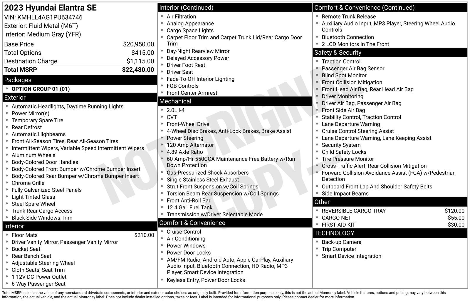 2023 Hyundai Elantra SE