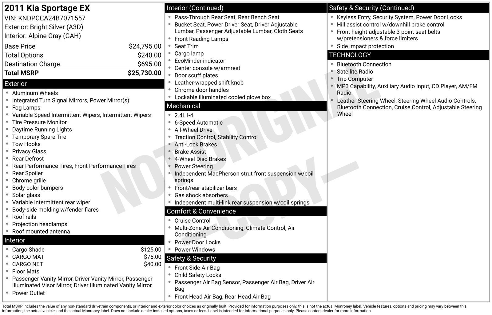 2011 Kia Sportage EX