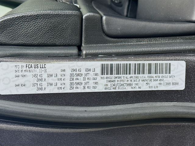 2017 Jeep Grand Cherokee Overland