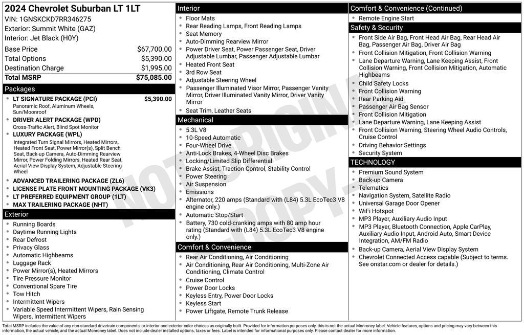 2024 Chevrolet Suburban LT