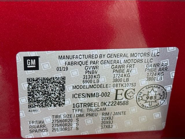 2019 GMC Sierra 1500 AT4