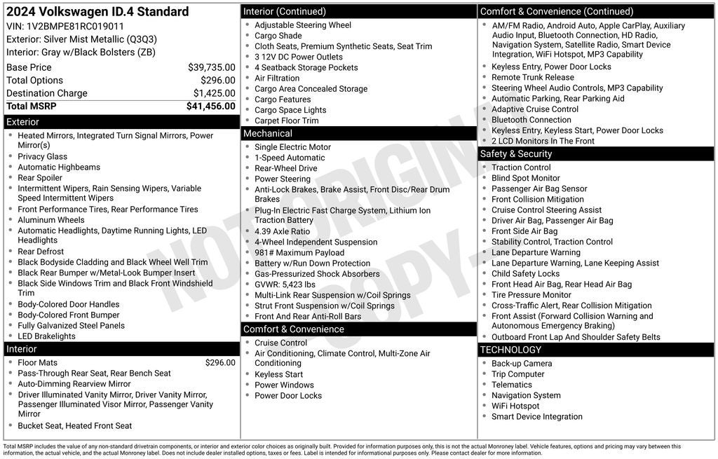 2024 Volkswagen ID.4 Standard