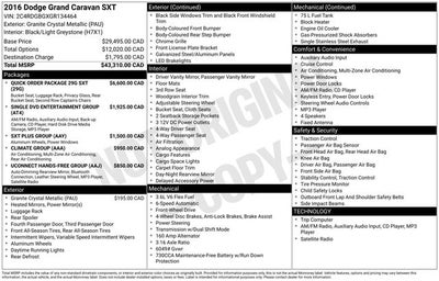 2016 Dodge Grand Caravan SE