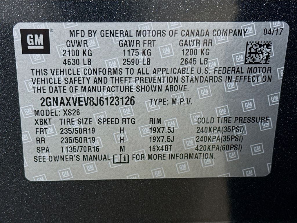 2018 Chevrolet Equinox Premier